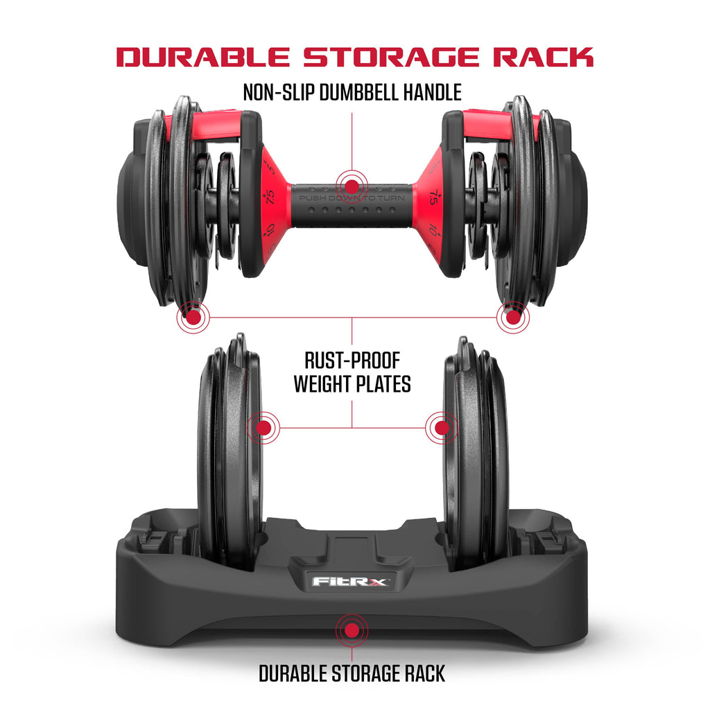 Adjustable Dumbbells, 25Lb Smartbell Dumbbell Set with 9-In-1 Quick-Select Weights, 2.5Lb Increments for Home Gym